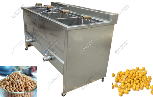 continuous chickpea fryer machine