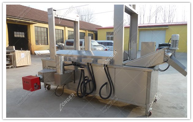  continuous fish stick fryer machine