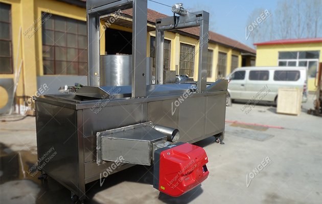 continuous meat balls frying machine