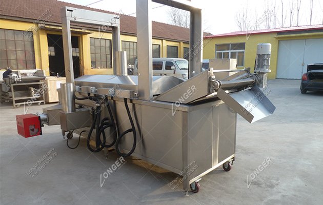 continuous rice crust frying machine 