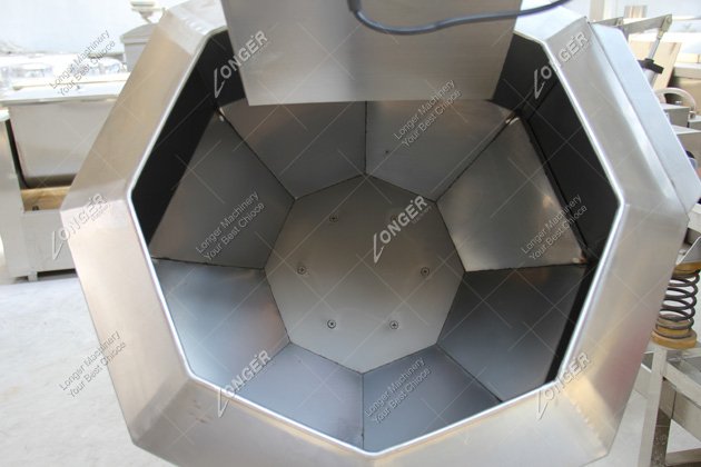 Octagonal drum seasoning machine