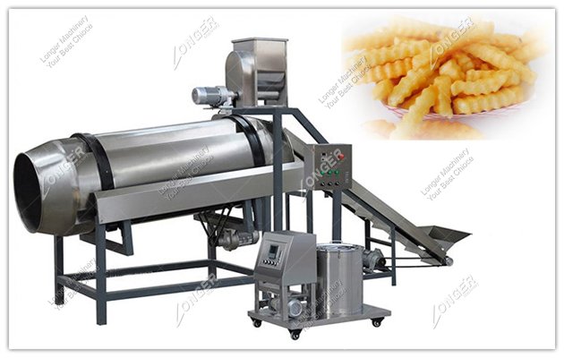 Single-Drum French Fries Flavoring Machine