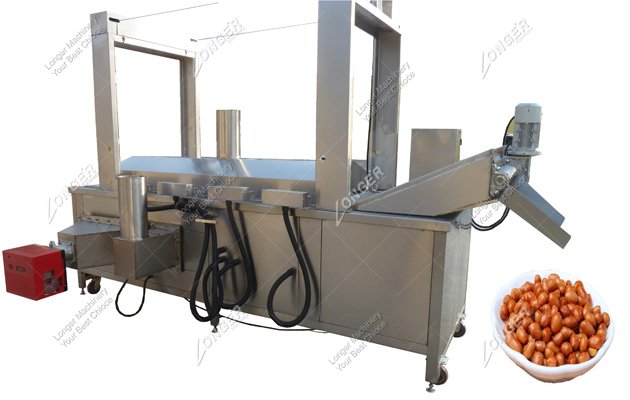 Continuous Peanut Fryer Machine