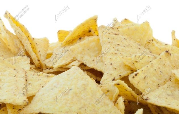 continuous corn chips fryer machine