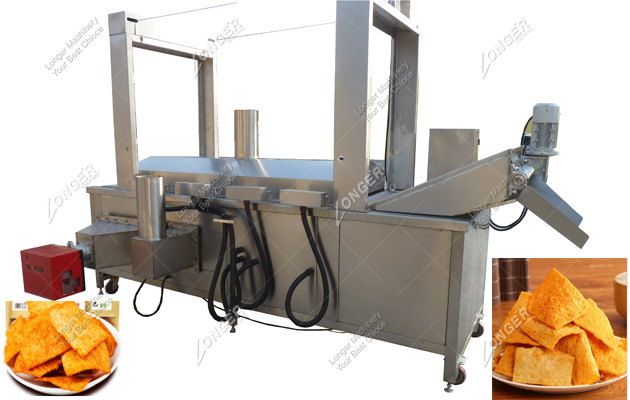 automatic rice crust fryer machine