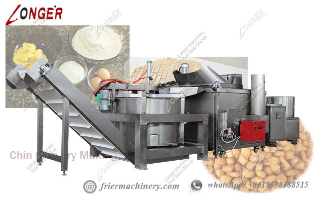 continuous automatic deep frying machine