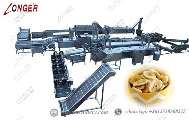 Plantain/banana chips making machine line