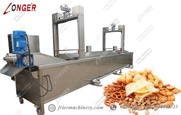 continuous batch frying machine