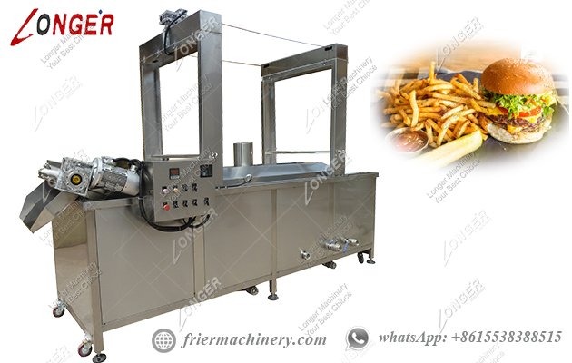 french fries continuous frying machine