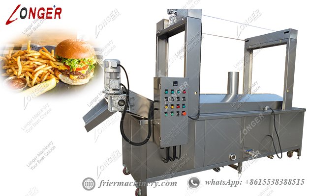  continuous french fries frying machine