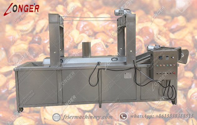 Board bean continuous frying machine