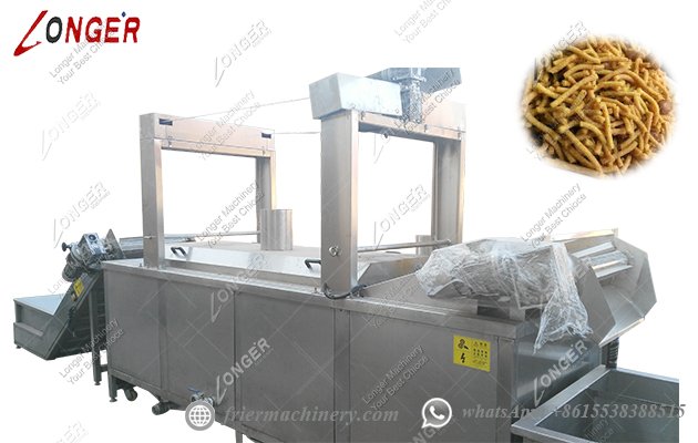 Continuous namkeen frying machine