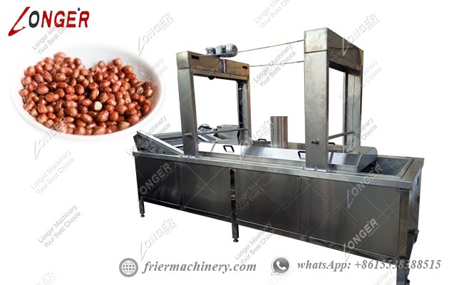 continuous peanut frying machine