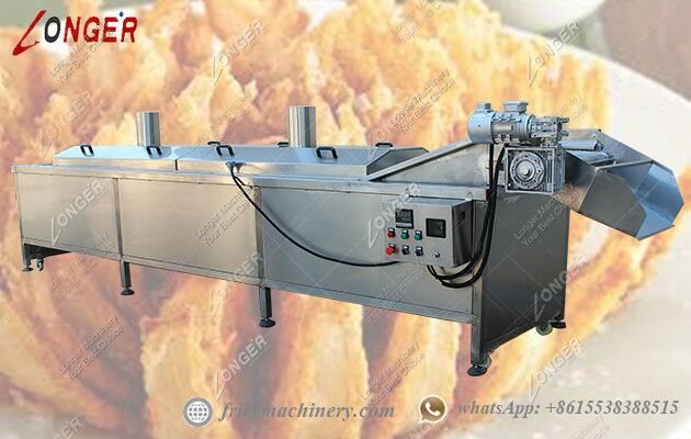 onion ring frying machine